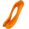 SATISFYER - VIBRATORE DA DITO CANDY CANE ARANCIONE