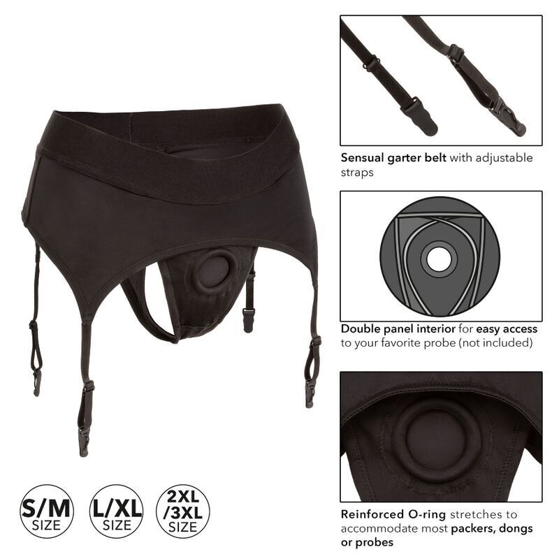 CALEXOTICS - PERIZOMA SENZA SFILATURA CON GIARRETTIERA S/M - immagine 3