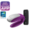 SATISFYER - VIBRATORE DOPPIO PARTNER DIVERTENTE VIOLA - immagine 3