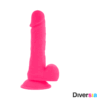 DIVERSIA - DILDO VIBRANTE FLESSIBILE ROSA 20.5 CM -O- 4.2 CM - immagine 3