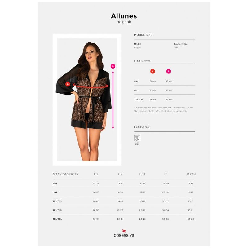 OBSESSIVE - ALLUNES PEIGNOIR S/M - immagine 5