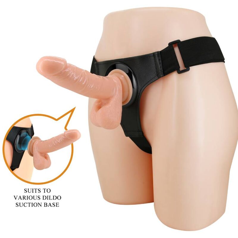 PRETTY LOVE - IMBRAGATURA SLIP UNIVERSALE CON DILDO TOM 20 CM NATURALE - immagine 2