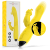 INTENSE - VIBRATORE MULTIFUNZIONE TOKY UP  DOWN CON STIMOLATORE CLITORALE GIALLO - immagine 2