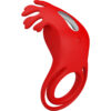 PRETTY LOVE - ANELLO VIBRATORE RUBEN 7 VIBRAZIONI IN SILICONE ROSSO - immagine 3