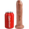 KING COCK - PENE REALISTICO NON TAGLIATO 17.8 CM CARAMELLO - immagine 2