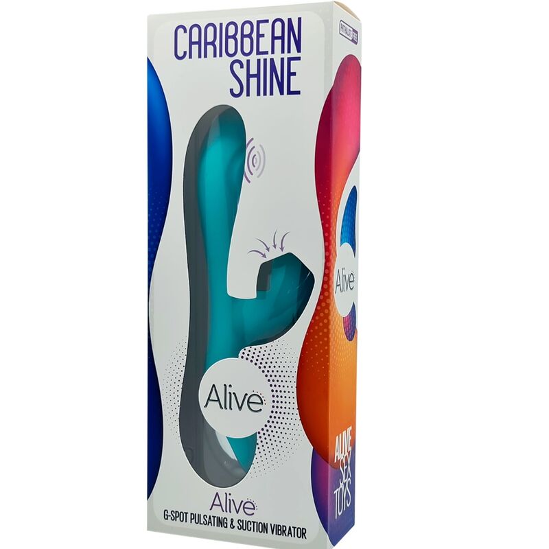 ALIVE - VIBRATORE E ASPIRAZIONE CARIBBEAN SHINE BLU - immagine 5