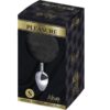ALIVE - PLUG PIACERE ANALE METALLO LISCIO FLUFFY NERO TAGLIA S - immagine 2