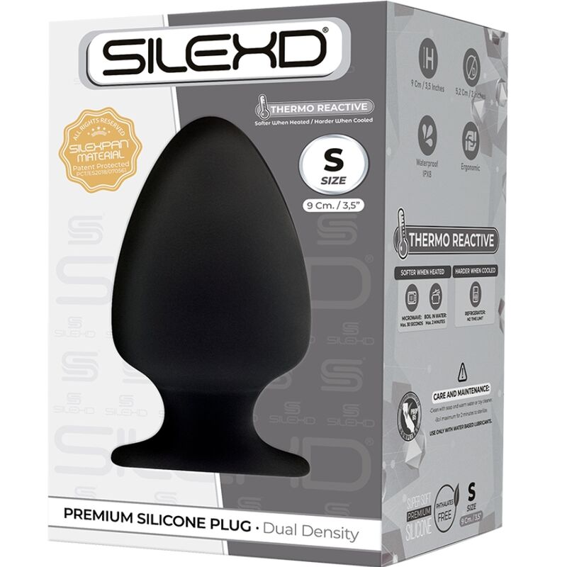 SILEXD - MODELLO 1 PLUG ANALE PREMIUM SILEXPAN SILICONE PREMIUM TERMOREATTIVO TAGLIA S - immagine 2
