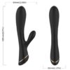 ARMONY - VIBRATORE RABBIT IN SILICONE NERO - immagine 3
