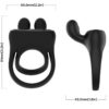 ARMONY - ANELLO VIBRATORE RABBIT NERO - immagine 4