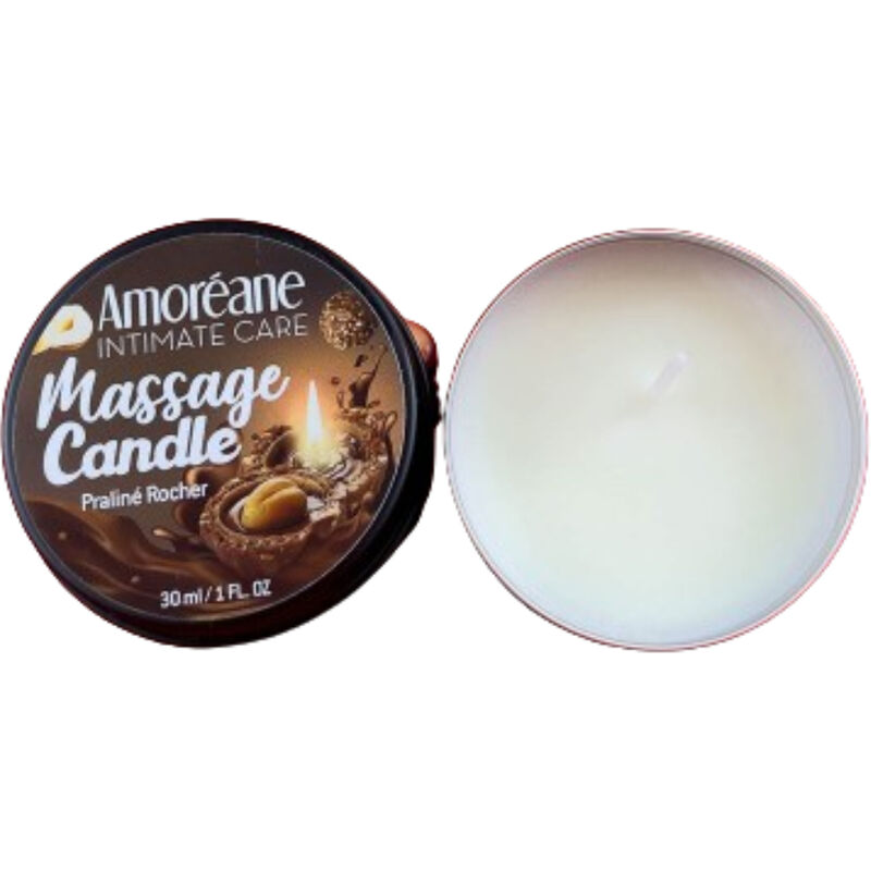 AMOREANE - CANDELA DA MASSAGGIO ROCHER PRALINE 30 ML - immagine 2