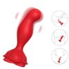 ARMONY - VIBRATORE ROSA E TELECOMANDO PLUG ANALE ROSSO - immagine 4