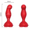 ARMONY - VIBRATORE ROSA E TELECOMANDO PLUG ANALE ROSSO - immagine 2