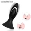 ARMONY - VIBRATORE E PLUG ANALE IN SILICONE NERO - immagine 2