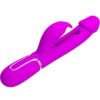 PRETTY LOVE - VIBRATORE DEJON RABBIT 3 IN 1 MULTIFUNZIONE FUCSIA - immagine 3