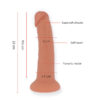 ONINDER - DILDO VIBRATORE GRANDE BOGOTÁ 9 VELOCITÀ NATURALE 22 CM -O- 4.5 CM - APP GRATUITA - immagine 4