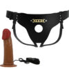 PRETTY LOVE - STARKS IMBRAGATURA SLIP DILDO VIBRAZIONE MULTI-SPEED 17,5 CM MARRONE CHIARO - immagine 4