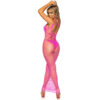 LEG AVENUE - VESTIDO DE REJILLA LARGO AMARILLO TALLA ÚNICA - immagine 4