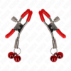 KINK - PINZA PER CAPEZZOLI DOPPIA CAMPANA ROSSA 6 CM - immagine 2