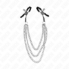KINK - PINZE PER CAPEzzoli CON 3 CATENE ARGENTO 20/23/28 CM - immagine 2