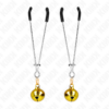 KINK - PINZE PER CAPEZZOLI A CAMPANA SOTTILE ORO 7 CM - immagine 2