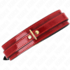 KINK - COLLANA REGOLABILE ROSSO VINO CON DETTAGLI ORO 29-42,5 CM X 4 CM - immagine 2
