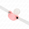KINK - BAVAGLIO A FORMA DI CIUCCIO ROSA 5.5 x 4 CM REGOLABILE 43-60 CM - immagine 4