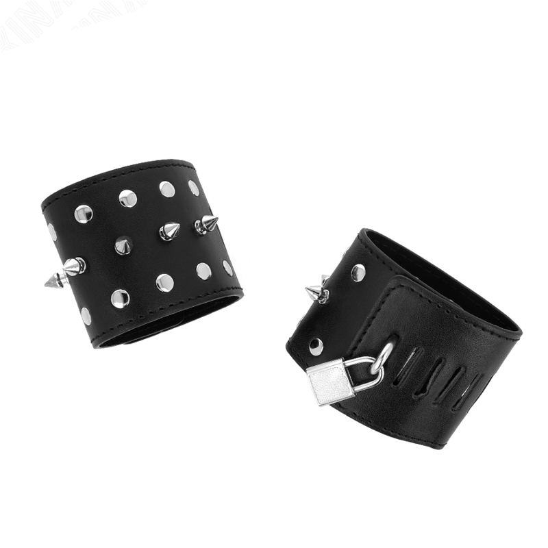 KINK - RESISTENZA DA POLSO PUNK CON PUNTE 25 X 6 CM - immagine 2