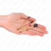 KINK - PINZE PER CAPEZZOLI SOTTILI ORO 7 CM - immagine 4