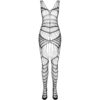 PASSION - BS 102 BODYSTOCKING NERO TAGLIA UNICA - immagine 3