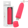 INTENSE - SYMONE PROIETTILE VIBRANTE RICARICABILE USB 8 VIBRAZIONI ROSSO 10 X 2,2 CM - immagine 2
