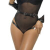 SUBBLIME - 953690 MANETTE CON CINTURA BONDAGE NERE TAGLIA UNICA - immagine 2