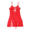 SUBBLIME - 954215 BABYDOLL IN PIZZO CON SPALLINE REGOLABILI ROSSO L/XL - immagine 4