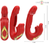 INTENSE - NATHY DOPPIO VIBRATORE CON STIMOLANTE MULTIFUNZIONE BOCCA ROSSO - immagine 3