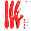 INTENSE - KAROL VIBRATORE MULTIFUNZIONE SPINTA  STIMOLAZIONE  ONDE STIMOLANTI ROSSO - immagine 3