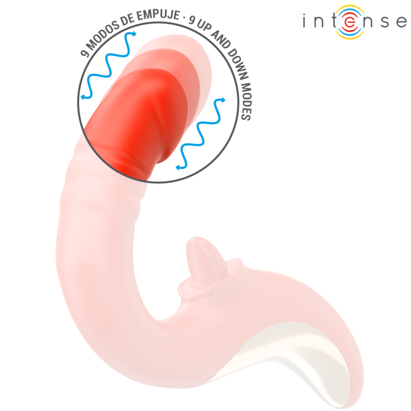 INTENSE - PAULINA VIBRATORE E STIMOLATORE A FORMA DI U ROSSO - immagine 5