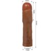 PRETTY LOVE - KYLIAN GUAINA PER PENE CON ESTENSIONE 7,6 CM MULATTO - immagine 5