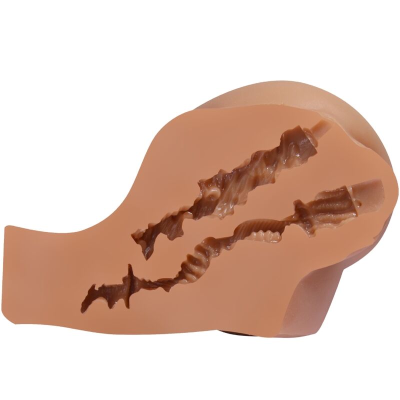 CRAZY BULL - VIBRATORE KYLIE ASS CON VAGINA E ANO REALISTICI E TELECOMANDO - immagine 4