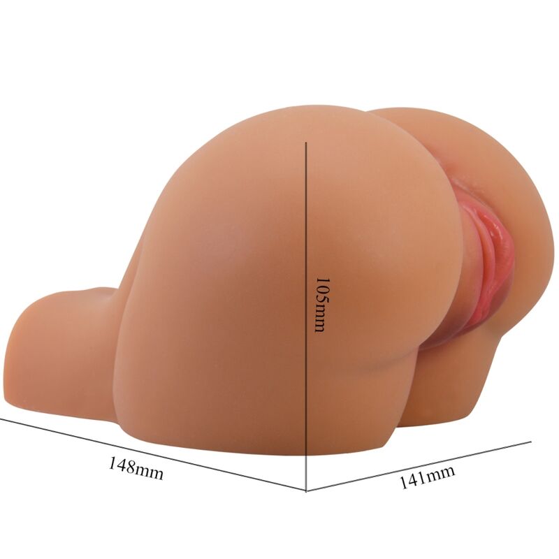 CRAZY BULL - VIBRATORE KYLIE ASS CON VAGINA E ANO REALISTICI E TELECOMANDO - immagine 5