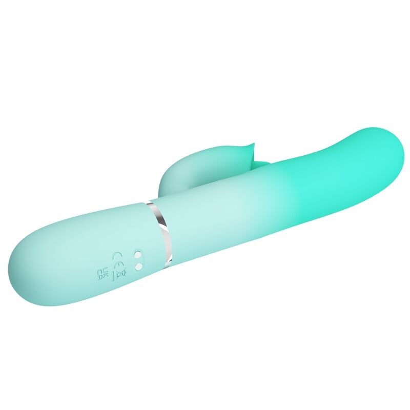 PRETTY LOVE - VIBRATORE MULTIFUNZIONE CONIGLIO GIGI VERDE ACQUA - immagine 4