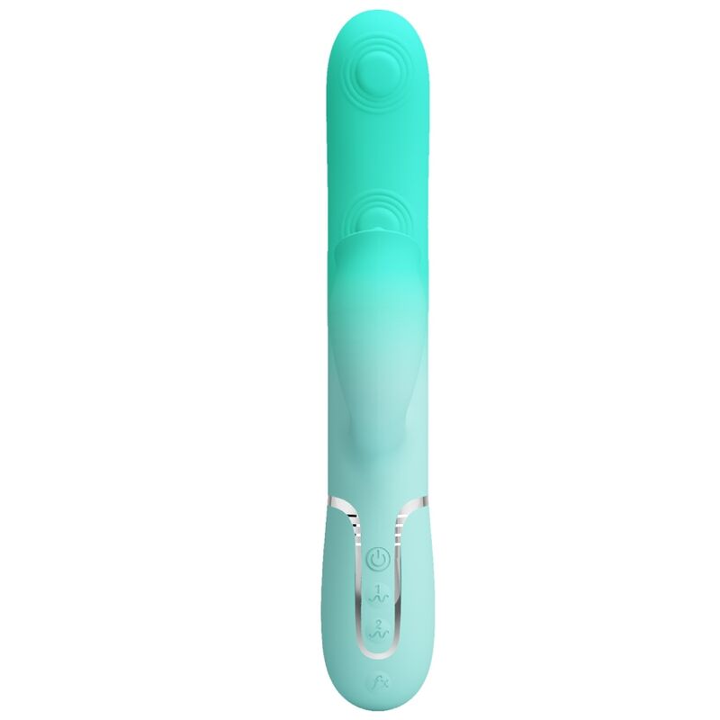 PRETTY LOVE - VIBRATORE MULTIFUNZIONE CONIGLIO GIGI VERDE ACQUA - immagine 3