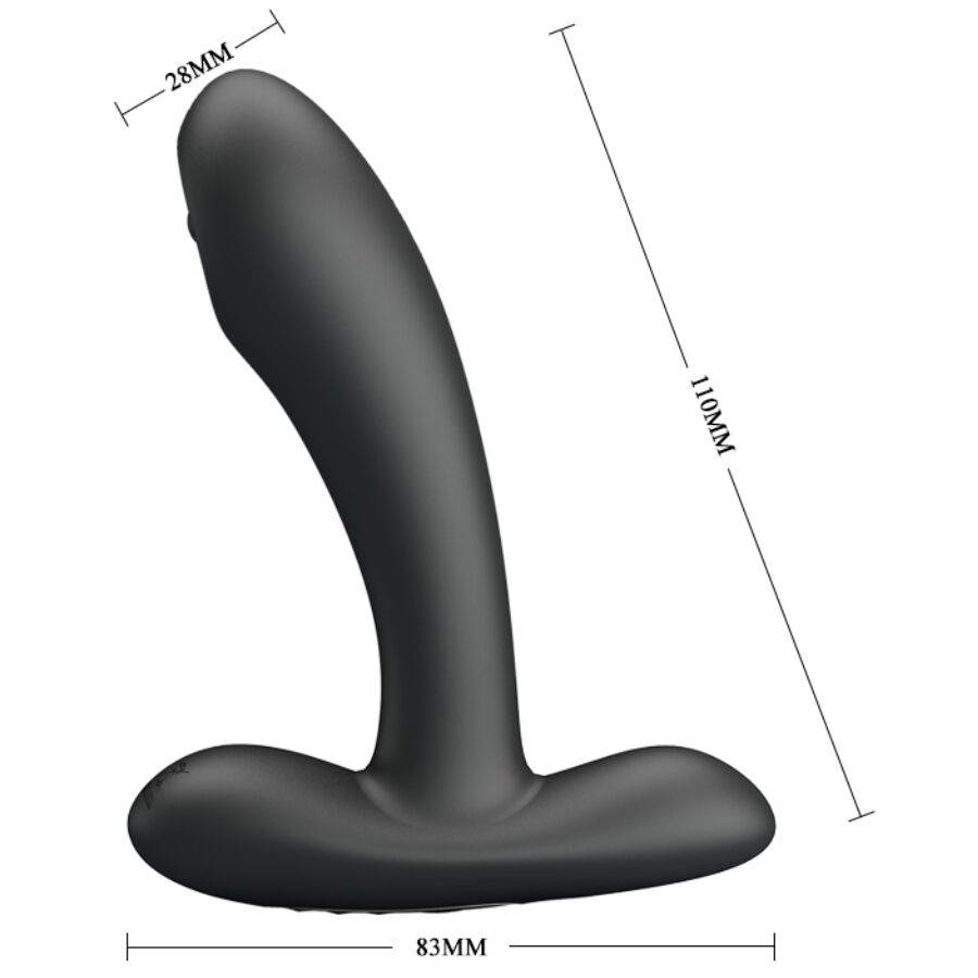 PRETTY LOVE - REMINGTON MASSAGGIATORE VIBRANTE ANALE E VAGINALE NERO - immagine 5