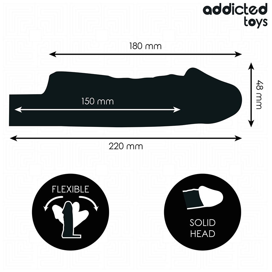 ADDICTED TOYS - ESTENSIONE PENE TRASPARENTE 27 CM - immagine 4