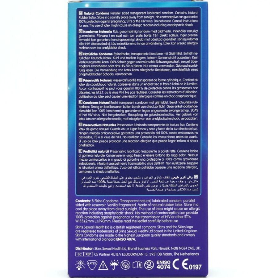 SKINS - PRESERVATIVI NATURALI PREMIUM CONFEZIONE DA 8 - immagine 4