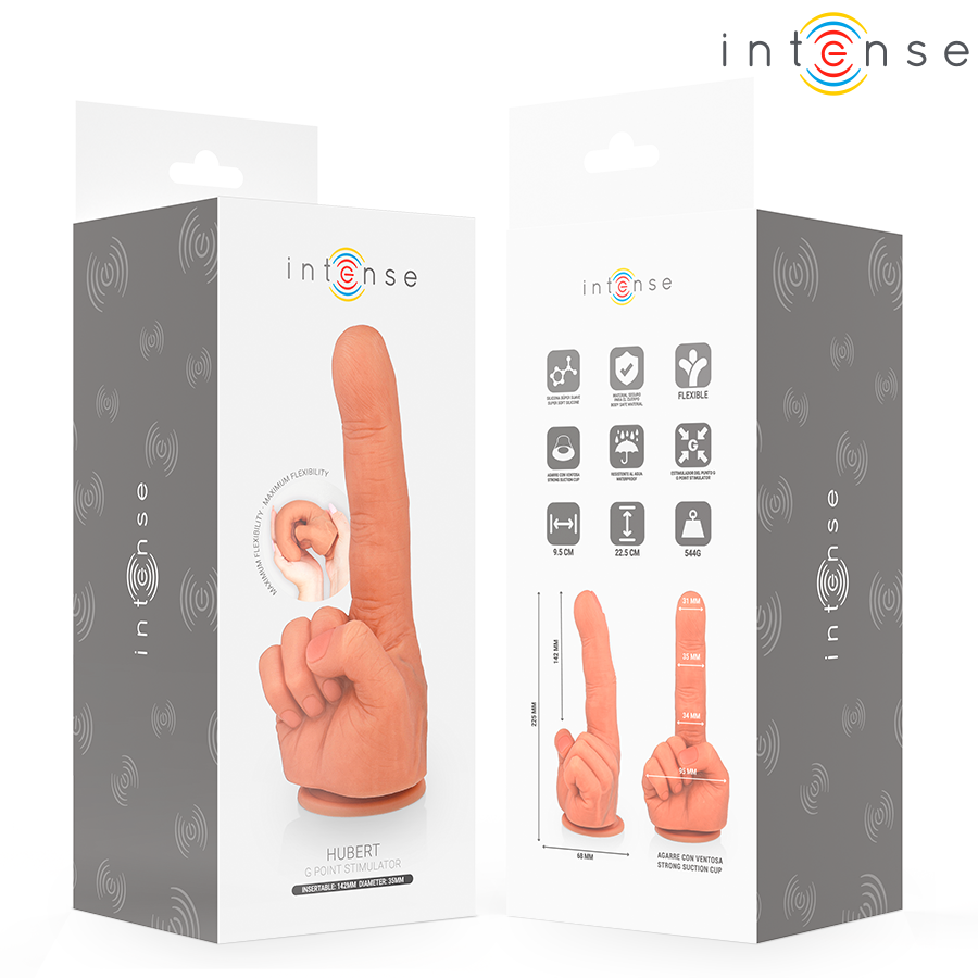 INTENSE - HUBERT STIMOLATORE PUNTO G FLESSIBILE MANO 14,2 CM - immagine 5