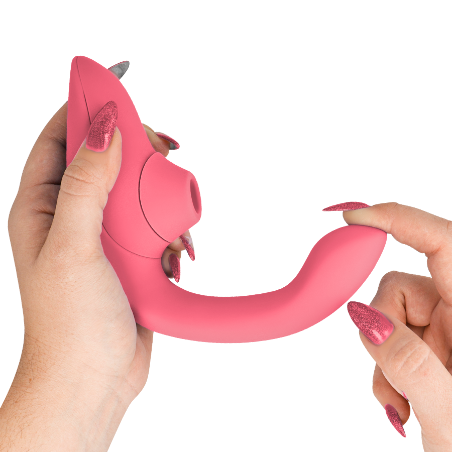 WOMANIZER - VIBRATORE STIMOLATORE CONIGLIO BLEND VIBRANT ROSE - immagine 4