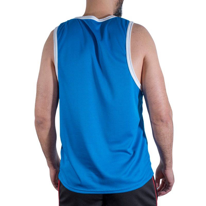 MACHO - CMV002 T-SHIRT BLU DA PALESTRA S/M - immagine 3