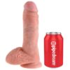 KING COCK - 8 DILDO FLESH CON SFERE 20.3 CM - immagine 3