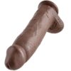 KING COCK - 12 DILDO MARRONE CON SFERE 30.48 CM - immagine 5