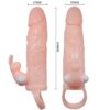 BAILE - COPERTURA PENE UOMO CORAGGIOSO CON CONIGLIO E CARNE DOPPIO MOTORE 16.5 CM - immagine 5
